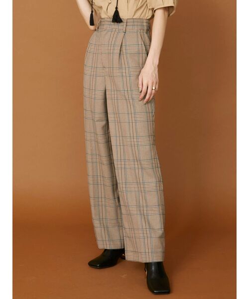 EVRIS（エヴリス）の「センタープレスタックパンツ（その他パンツ・レディース・その他1/グリーン・MEDIUM/SMALL）」の2枚目の写真