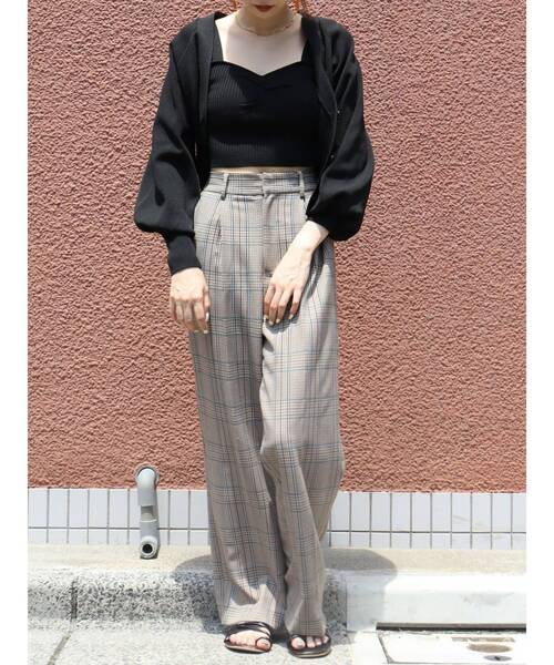 EVRIS（エヴリス）の「センタープレスタックパンツ（その他パンツ・レディース・その他1/グリーン・MEDIUM/SMALL）」の3枚目の写真