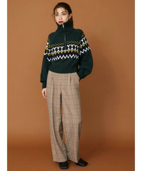 EVRIS（エヴリス）の「センタープレスタックパンツ（その他パンツ・レディース・その他1/グリーン・MEDIUM/SMALL）」の4枚目の写真