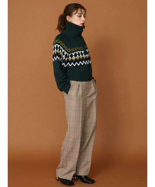 EVRIS（エヴリス）の「センタープレスタックパンツ（その他パンツ・レディース・その他1/グリーン・MEDIUM/SMALL）」の5枚目の写真