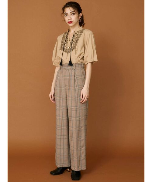 EVRIS（エヴリス）の「センタープレスタックパンツ（その他パンツ・レディース・その他1/グリーン・MEDIUM/SMALL）」の6枚目の写真