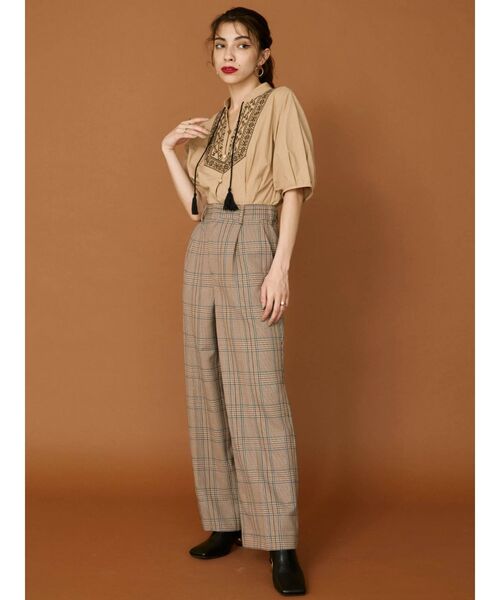 EVRIS（エヴリス）の「センタープレスタックパンツ（その他パンツ・レディース・その他1/グリーン・MEDIUM/SMALL）」の7枚目の写真