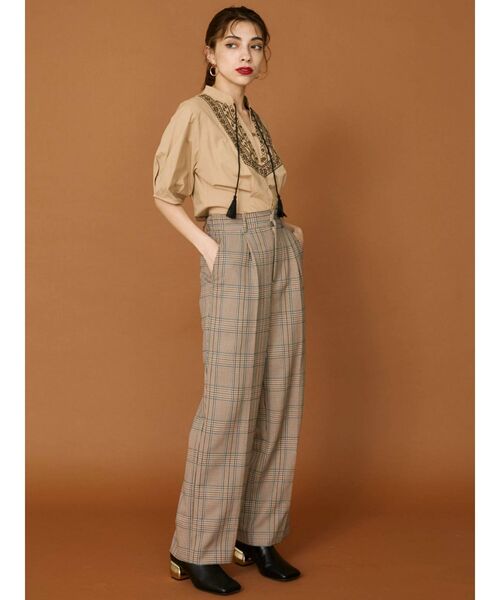 EVRIS（エヴリス）の「センタープレスタックパンツ（その他パンツ・レディース・その他1/グリーン・MEDIUM/SMALL）」の8枚目の写真