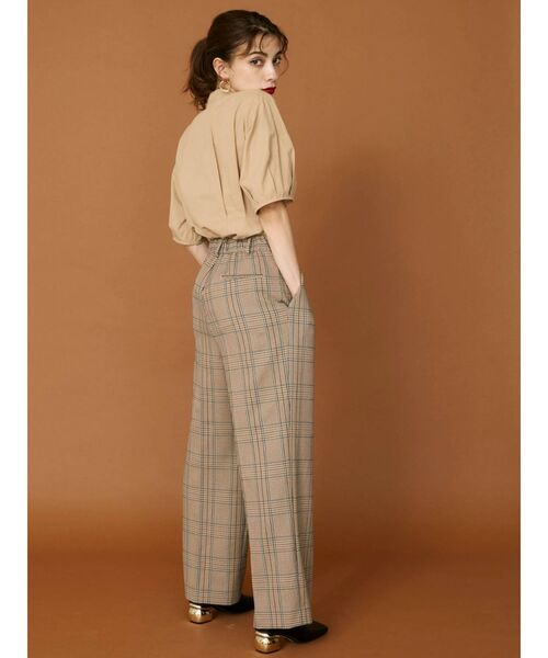 EVRIS（エヴリス）の「センタープレスタックパンツ（その他パンツ・レディース・その他1/グリーン・MEDIUM/SMALL）」の9枚目の写真