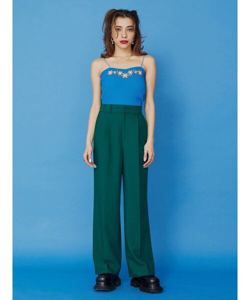 EVRIS（エヴリス）の「センタープレスタックパンツ（その他パンツ・レディース・その他1/グリーン・MEDIUM/SMALL）」の10枚目の写真