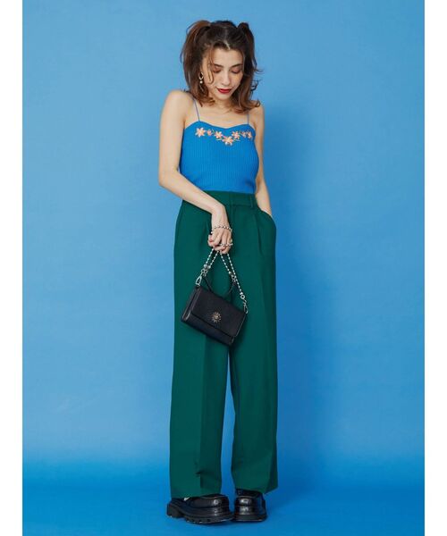 EVRIS（エヴリス）の「センタープレスタックパンツ（その他パンツ・レディース・その他1/グリーン・MEDIUM/SMALL）」の11枚目の写真