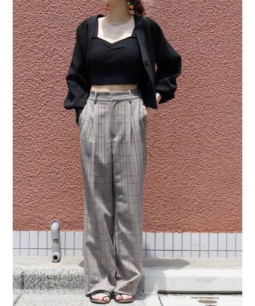 EVRIS（エヴリス）の「センタープレスタックパンツ（その他パンツ・レディース・その他1/グリーン・MEDIUM/SMALL）」の15枚目の写真