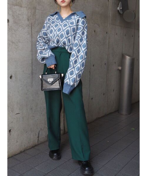 EVRIS（エヴリス）の「センタープレスタックパンツ（その他パンツ・レディース・その他1/グリーン・MEDIUM/SMALL）」の21枚目の写真