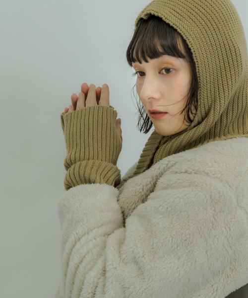 SMELLY（スメリー）の「リブアームウォーマー（アームカバー・レディース・ブラック/ベージュ/ブルー系その他・-）」の13枚目の写真