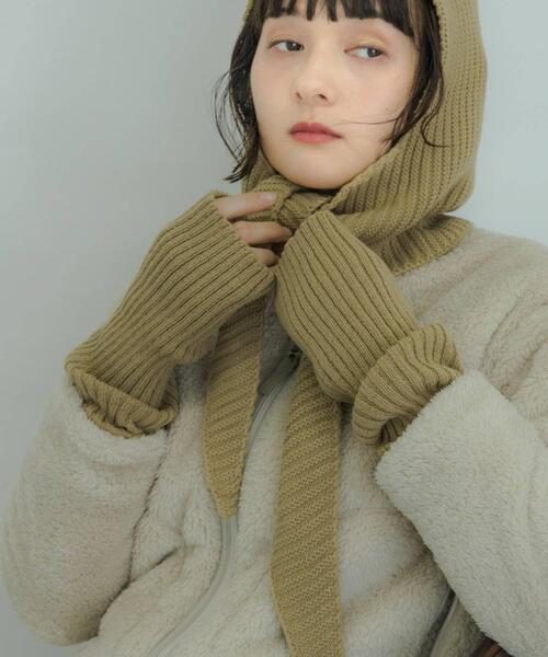 SMELLY（スメリー）の「リブアームウォーマー（アームカバー・レディース・ブラック/ベージュ/ブルー系その他・-）」の12枚目の写真