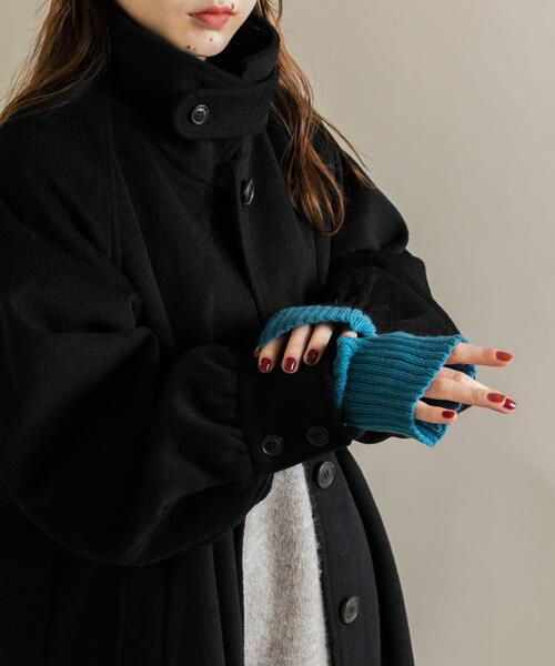 SMELLY（スメリー）の「リブアームウォーマー（アームカバー・レディース・ブラック/ベージュ/ブルー系その他・-）」の7枚目の写真