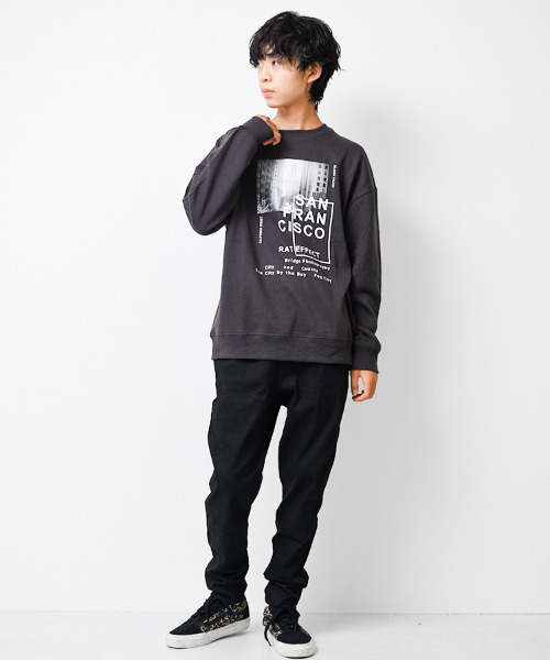 RAT EFFECT（ラットエフェクト）の「裏微起毛サルエルパンツ（その他パンツ・キッズ・カーキ/チャコールグレー/ブラック・120/150/130/160/140）」の8枚目の写真