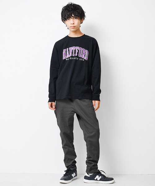 RAT EFFECT（ラットエフェクト）の「裏微起毛サルエルパンツ（その他パンツ・キッズ・カーキ/チャコールグレー/ブラック・120/150/130/160/140）」の4枚目の写真