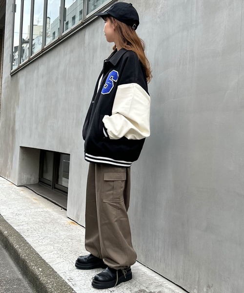 INGNI（イング）の「ワッペン／襟付スタジャン（スタジャン・レディース・ブラック/レッド/グリーン・M）」の19枚目の写真