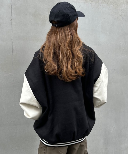 INGNI（イング）の「ワッペン／襟付スタジャン（スタジャン・レディース・ブラック/レッド/グリーン・M）」の20枚目の写真