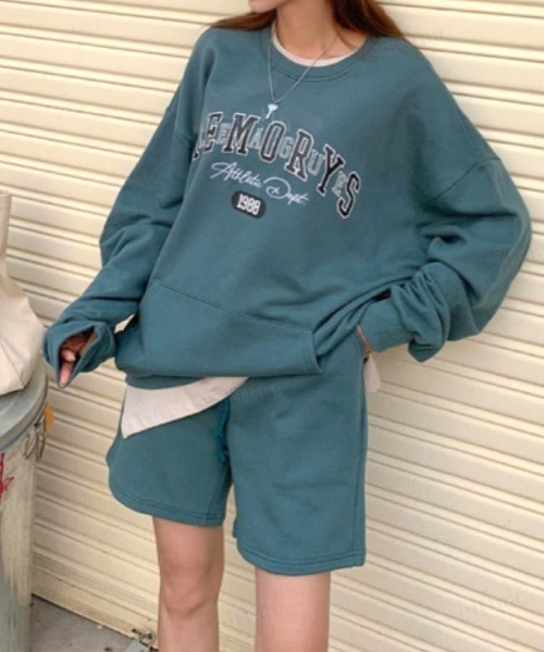 Dalfwin(ダールフィン)の「MEMORYSプリントスウェット上下セットアップルームウェア(ルームウェア/パジャマ・レディース・カーキ/ピンク・FREE)」の20枚目の写真