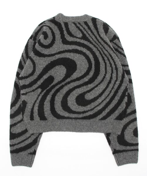 WHO'S WHO gallery（フーズフーギャラリー）の「ウェーブニット（ニット/セーター・レディース・グレー/チャコールグレー/ベージュ・FREE）」の11枚目の写真