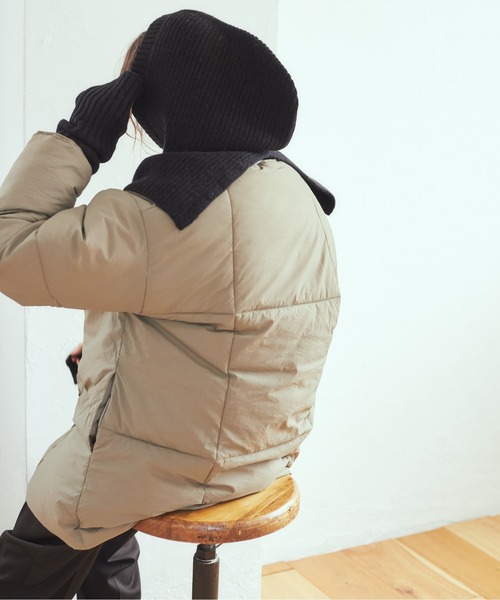 ANGIE（アンジー）の「リブニットバラクラバ＆アームウォーマーセット（ネックウォーマー/スヌード・レディース・杢グレー/ベージュ/ブラック/アイボリー・FREE）」の20枚目の写真