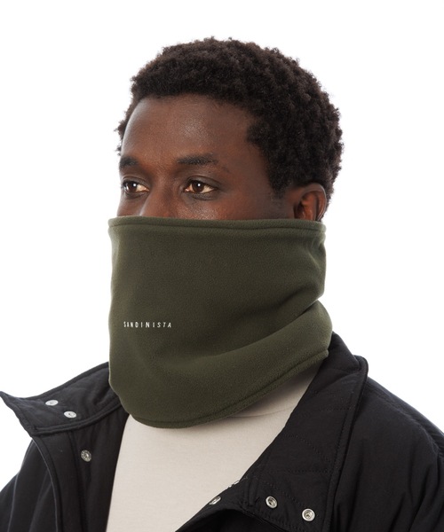 Sandinista(サンディニスタ)の「POLARTEC Wind Pro Fleece Neck Warmer / ポーラテックウインドプロフリースネックウォーマー(ネックウォーマー/スヌード・メンズ・ブラック/オリーブ・FREE)」の19枚目の写真