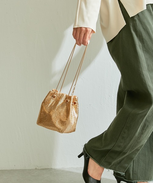 PAPILLONNER（パピヨネ）の「メタルメッシュバッグ/PAPILLONNER/パピヨネ（ショルダーバッグ・レディース・ブラック/シルバー/ゴールド・FREE）」の6枚目の写真