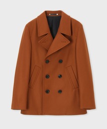 PS Paul Smith / 22AW/メルトン ピーコート/カシミヤ混/使用感有/L/ウール/NVY/222121 597T PS Paul Smith（ピーエスポールスミス）の「メルトン ピーコート