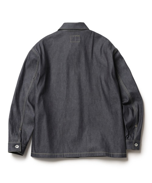 MR.OLIVE(ミスターオリーブ)の「【セットアップ対応】8oz ライトヴィンテージ デニム / ユーティリティーデニムジャケット(カバーオール)(デニムジャケット・メンズ・ナチュラル/インディゴブルー・MEDIUM/LARGE/SMALL)」の4枚目の写真