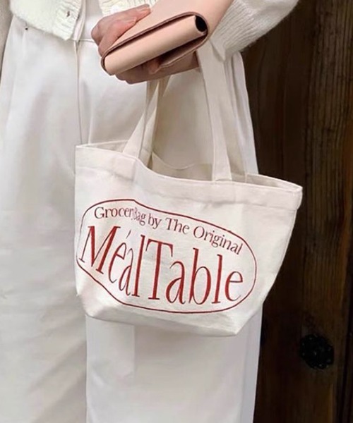 cream creme(クリームクレーム)の「ミニキャンバスバッグ(トートバッグ・レディース・アイボリー・FREE)」の2枚目の写真