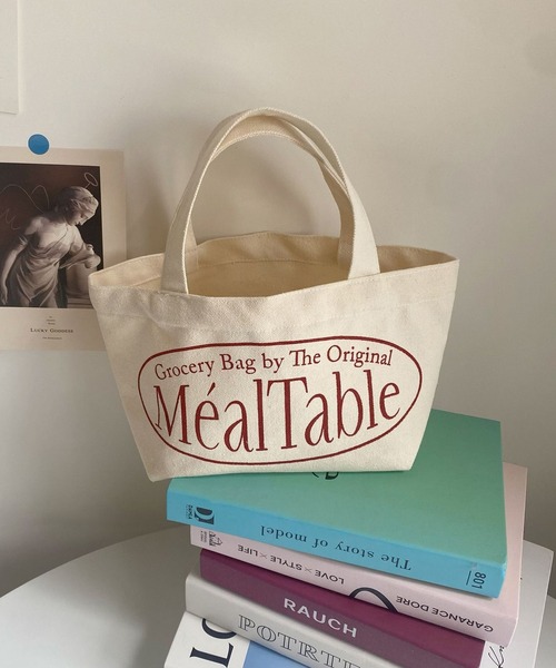 cream creme(クリームクレーム)の「ミニキャンバスバッグ(トートバッグ・レディース・アイボリー・FREE)」の3枚目の写真