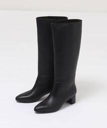 MARIAN | 【MARIAN/ マリアン】アーモンドトゥジップレスロングブーツ(ブーツ)