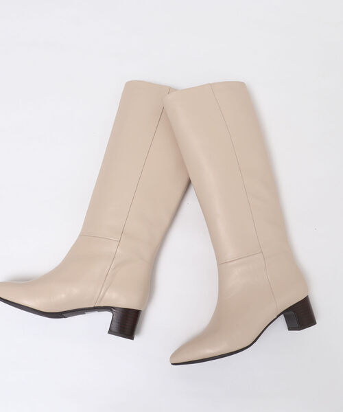 MARIAN（マリアン）の「【MARIAN/ マリアン】アーモンドトゥジップレスロングブーツ（ブーツ・レディース・ベージュ/ブラック/キャメル・37/36/38）」の9枚目の写真