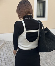 アメリカンスリーブニットタンクトップ -手洗い可-