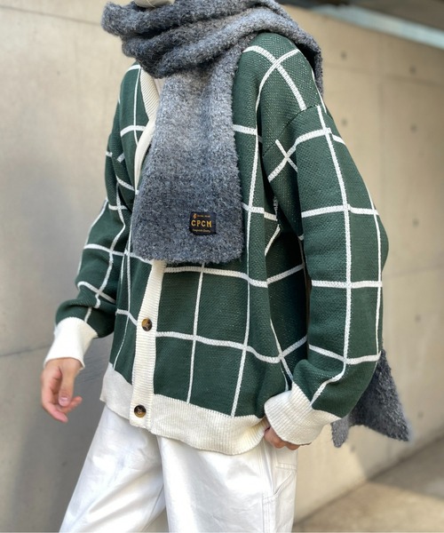 CPCM（シーピーシーエム）の「アソートチェック柄カーディガン（カーディガン/ボレロ・メンズ・グリーン/イエロー/アイボリー/サックスブルー・LARGE/MEDIUM）」の16枚目の写真