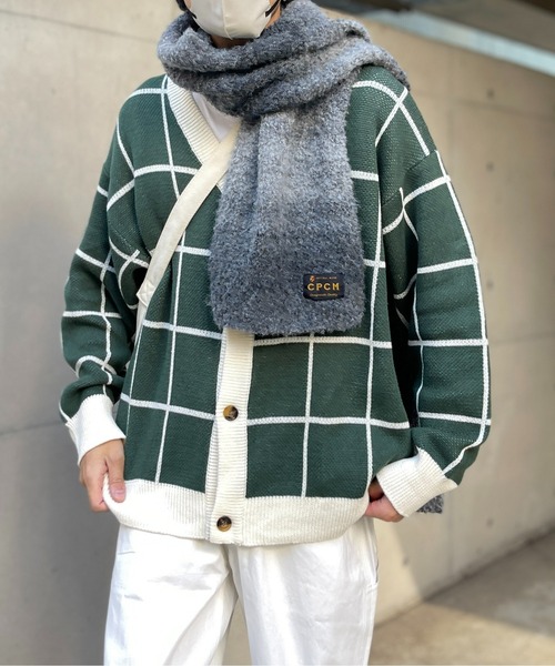 CPCM（シーピーシーエム）の「アソートチェック柄カーディガン（カーディガン/ボレロ・メンズ・グリーン/イエロー/アイボリー/サックスブルー・LARGE/MEDIUM）」の15枚目の写真