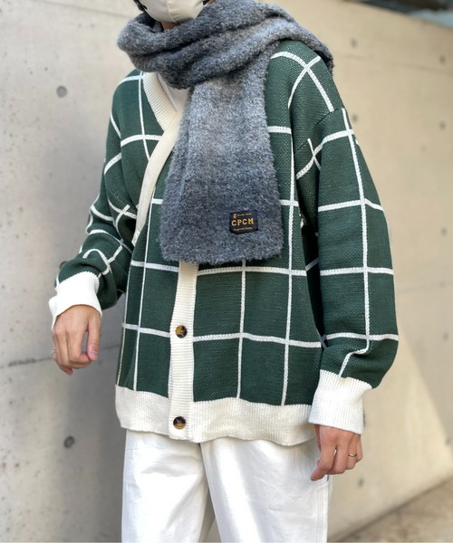 CPCM（シーピーシーエム）の「アソートチェック柄カーディガン（カーディガン/ボレロ・メンズ・グリーン/イエロー/アイボリー/サックスブルー・LARGE/MEDIUM）」の17枚目の写真