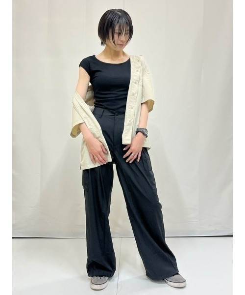 GAP(ギャップ)の「モダン キャップスリーブtシャツ(Tシャツ/カットソー・レディース・ネイビー/ブラック/ホワイト/ピンク/ブルー系その他・XL/XXS/L/XS/M/S)」の22枚目の写真