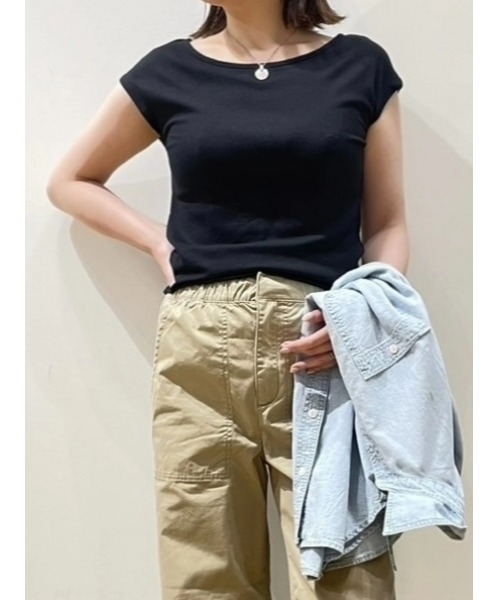 セール】モダン キャップスリーブtシャツ（Tシャツ/カットソー