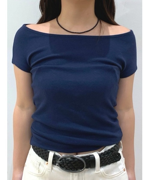 GAP(ギャップ)の「モダン キャップスリーブtシャツ(Tシャツ/カットソー・レディース・ネイビー/ブラック/ホワイト/ピンク/ブルー系その他・XL/XXS/L/XS/M/S)」の20枚目の写真