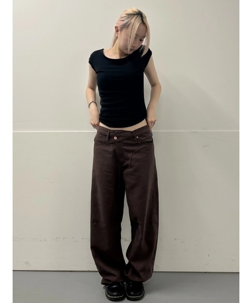 GAP(ギャップ)の「モダン キャップスリーブtシャツ(Tシャツ/カットソー・レディース・ネイビー/ブラック/ホワイト/ピンク/ブルー系その他・XL/XXS/L/XS/M/S)」の21枚目の写真