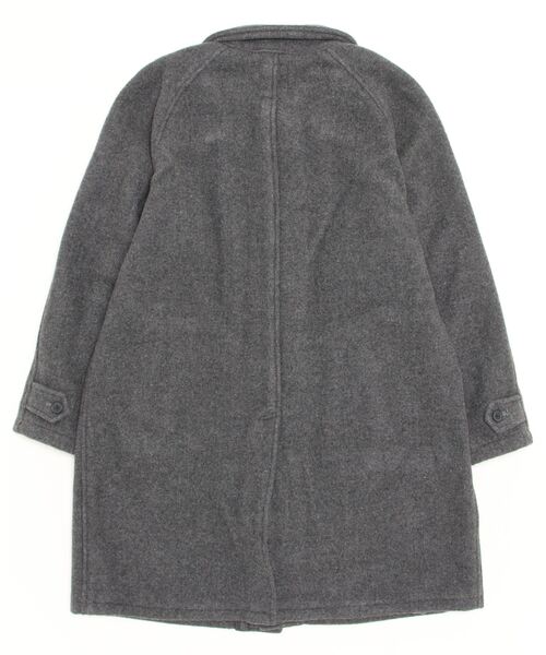 rehacer（レアセル）の「【 WEB限定 】 rehacer : Wool Check Bonding Coat / ウールチェック ボンディング コート（チェスターコート・メンズ・ブラック/グレー・SMALL/X-LARGE/LARGE/MEDIUM）」の3枚目の写真