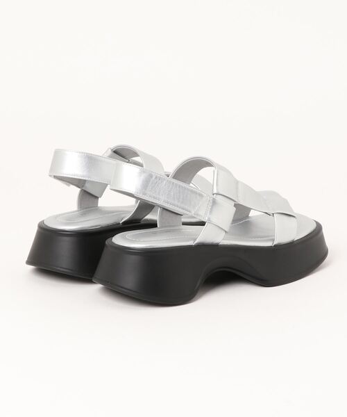 neue marche(ノイエマルシェ)の「厚底サンダル/NM23994(サンダル・レディース・シルバー/ブラック/ガンメタ・S/M/L)」の5枚目の写真