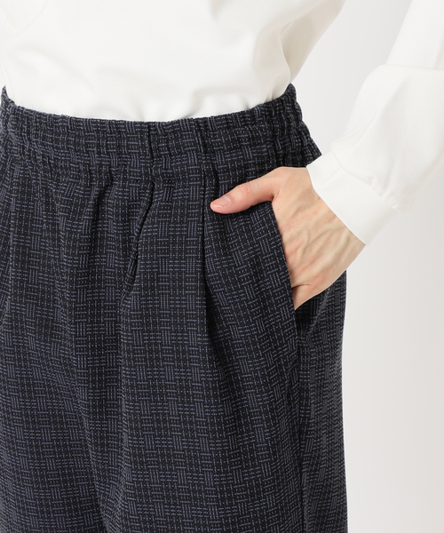 417 EDIFICE（フォーワンセブンエディフィス）の「バスケットワイドイージーパンツ（スラックス・メンズ・ホワイト/ブラック/ネイビー/ブラウン/グリーン・MEDIUM/LARGE）」の9枚目の写真