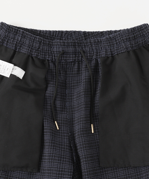 417 EDIFICE（フォーワンセブンエディフィス）の「バスケットワイドイージーパンツ（スラックス・メンズ・ホワイト/ブラック/ネイビー/ブラウン/グリーン・MEDIUM/LARGE）」の11枚目の写真