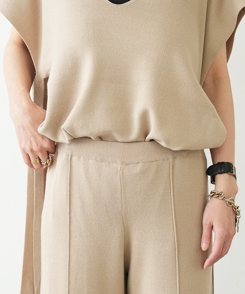 OUVRAGE CLASSE（ウヴラージュクラス）の「ニットセットアップ（パンツ