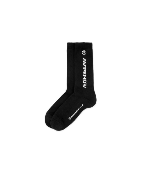 AAPE BY A BATHING APE(エーエイプバイアベイシングエイプ)の「AAPE NOW SOCKS L(ソックス/靴下・メンズ・カーキ/ブラック/ベージュ系その他7/ホワイト/グレー系その他5/ピンク/グリーン系その他・SMALL/LARGE)」の3枚目の写真