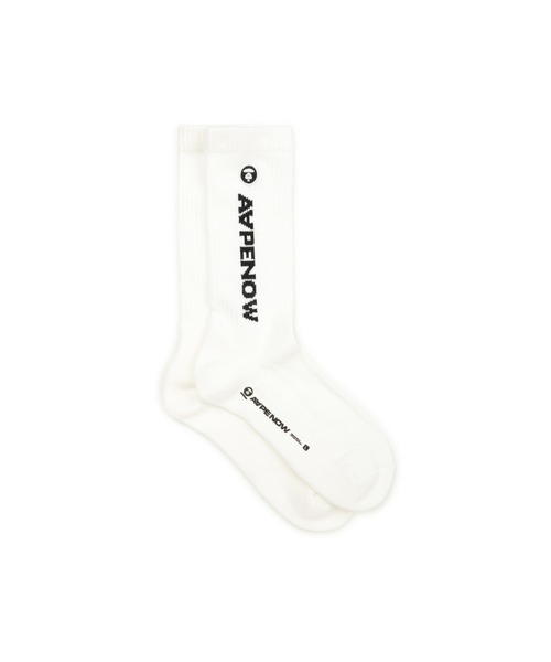 AAPE BY A BATHING APE(エーエイプバイアベイシングエイプ)の「AAPE NOW SOCKS L(ソックス/靴下・メンズ・カーキ/ブラック/ベージュ系その他7/ホワイト/グレー系その他5/ピンク/グリーン系その他・SMALL/LARGE)」の9枚目の写真