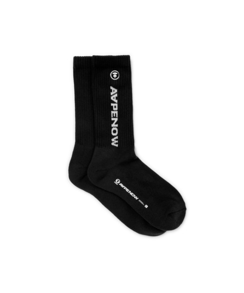 AAPE BY A BATHING APE(エーエイプバイアベイシングエイプ)の「AAPE NOW SOCKS L(ソックス/靴下・メンズ・カーキ/ブラック/ベージュ系その他7/ホワイト/グレー系その他5/ピンク/グリーン系その他・SMALL/LARGE)」の14枚目の写真