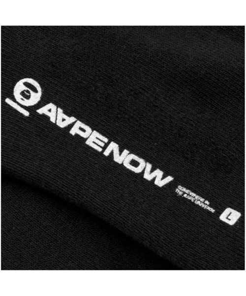 AAPE BY A BATHING APE(エーエイプバイアベイシングエイプ)の「AAPE NOW SOCKS L(ソックス/靴下・メンズ・カーキ/ブラック/ベージュ系その他7/ホワイト/グレー系その他5/ピンク/グリーン系その他・SMALL/LARGE)」の15枚目の写真