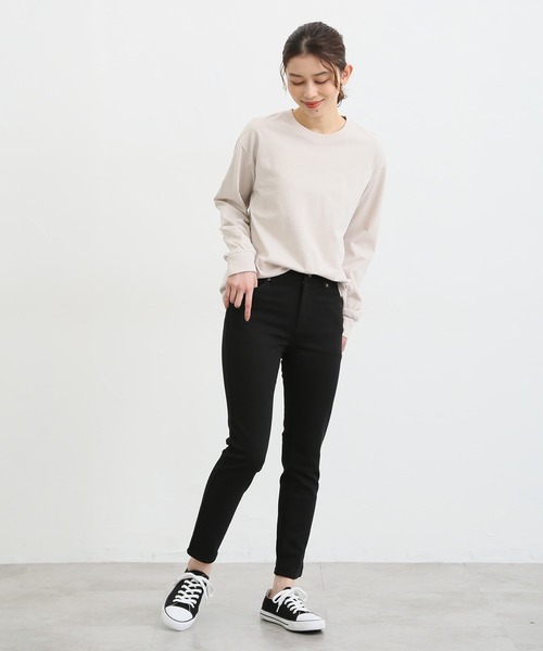 Honeys（ハニーズ）の「スリムデニムスキニー（股下６４ｃｍ）（デニムパンツ・レディース・ブラック/ブルー/ワンウォッシュ/ライトインディゴブルー・SS/S/M/L/LL）」の19枚目の写真