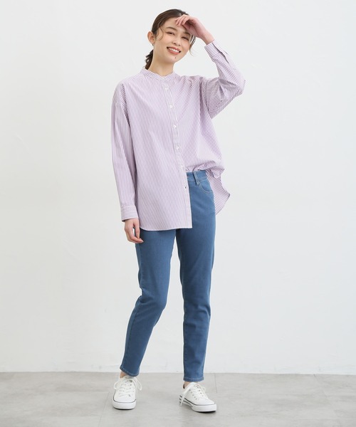 Honeys（ハニーズ）の「スリムデニムスキニー（股下６４ｃｍ）（デニムパンツ・レディース・ブラック/ブルー/ワンウォッシュ/ライトインディゴブルー・SS/S/M/L/LL）」の5枚目の写真