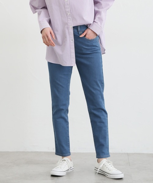 Honeys（ハニーズ）の「スリムデニムスキニー（股下６４ｃｍ）（デニムパンツ・レディース・ブラック/ブルー/ワンウォッシュ/ライトインディゴブルー・SS/S/M/L/LL）」の12枚目の写真